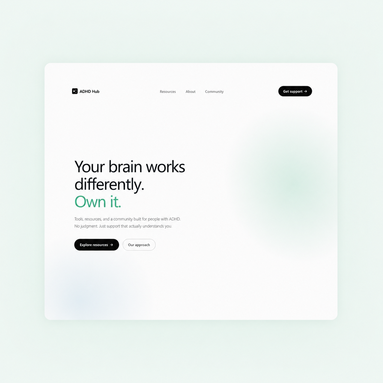 ADHD Hub website preview